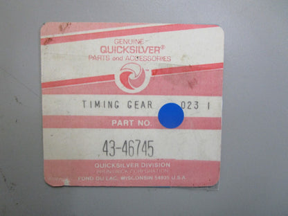 *NEW OEM* 0820 Mercury Quicksilver Timing Gear 43-46745