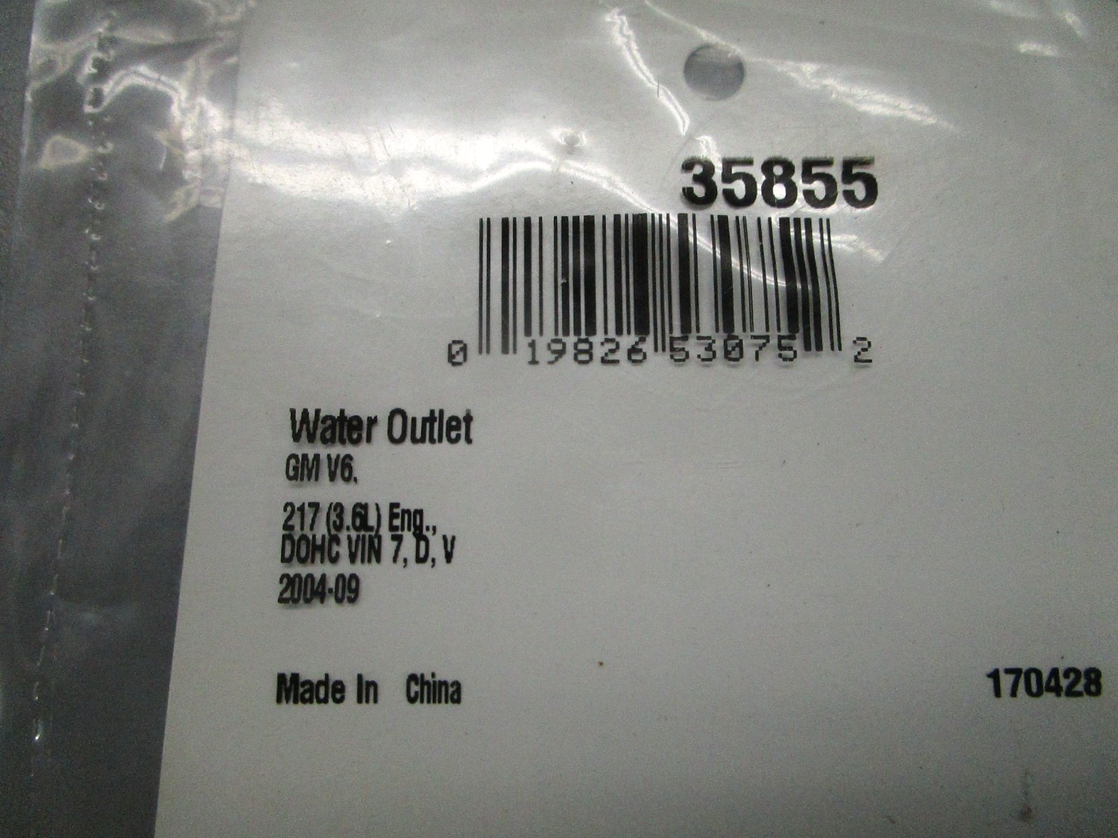 *NEW* 0810 Fel-Pro Water Outlet Seal 35855