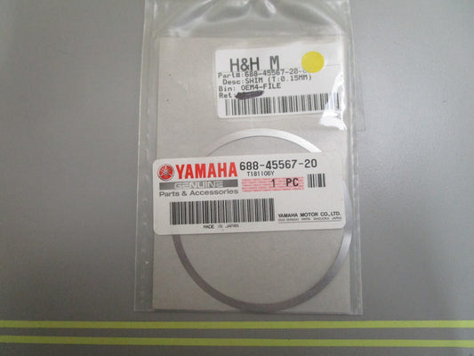 *NEW OEM* 0810 Yamaha (T:0.15MM) Shim 688-45587-20-00