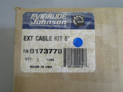 *NEW OEM* 0820 OMC Johnson Evinrude 5' Extension Cable Kit 173770 0173770