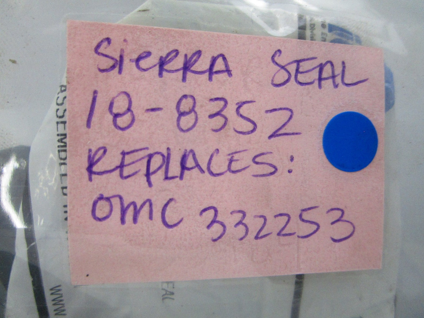 NEW 18-8352 Replaces: OMC 332253 Sierra Seal 0810