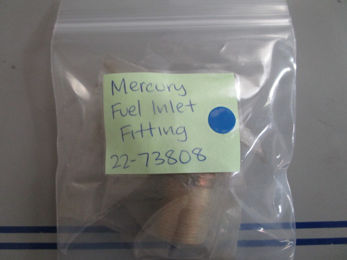 *NEW OEM* 0810 Mercury Quicksilver Fuel Inlet Fitting 22-73808