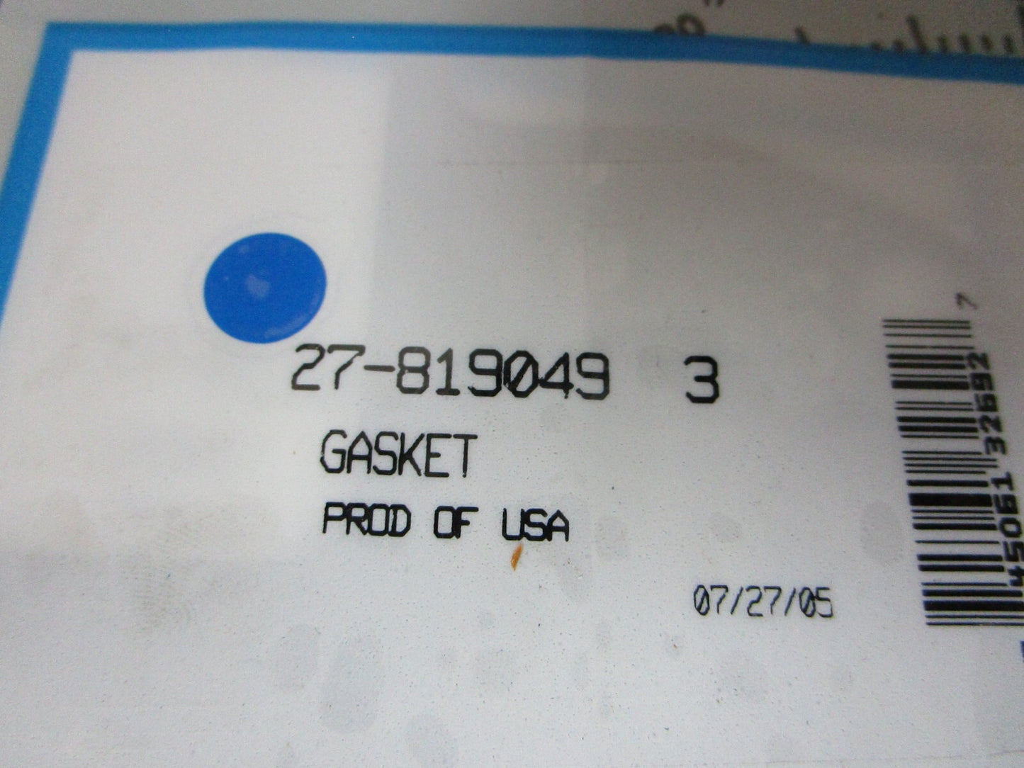 *NEW OEM* 0720 Mercury Quicksilver Gasket 27-819049 3