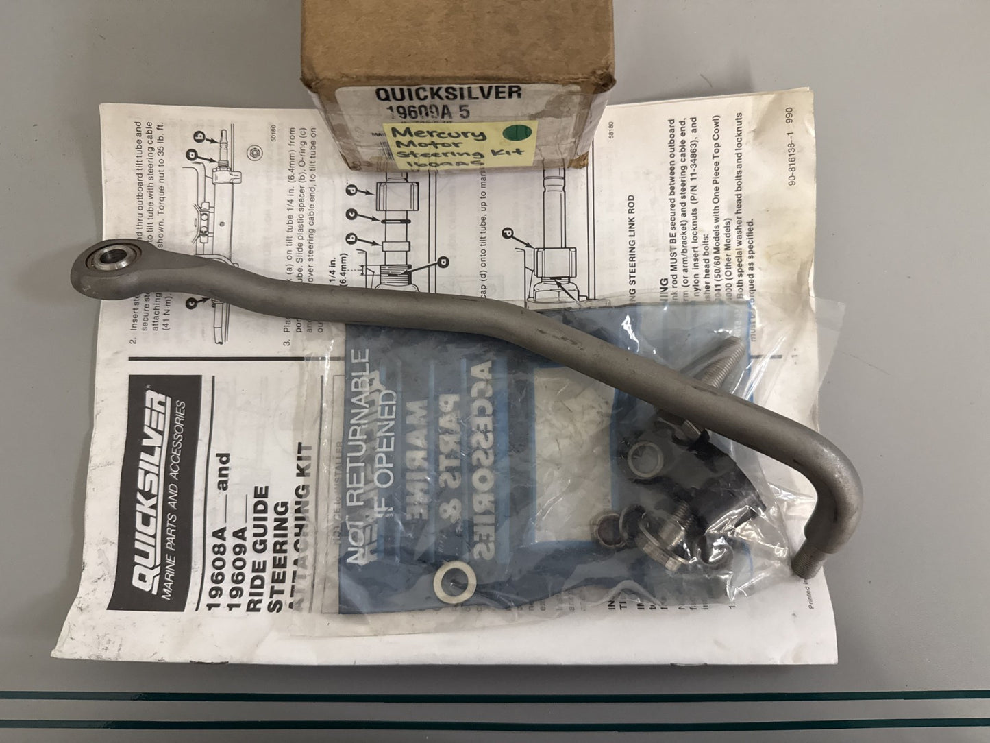 NEW OEM 1609A5 Mercury Quicksilver Steering Kit 0820