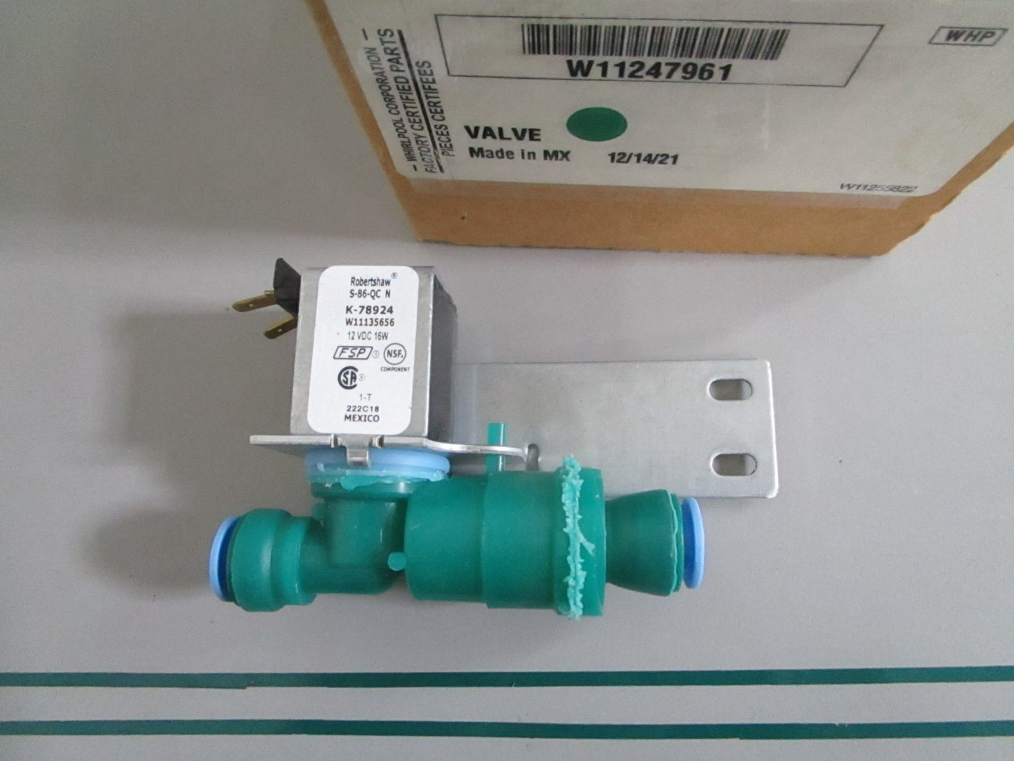 NEW OEM W11247961 Whirlpool Valve 0820