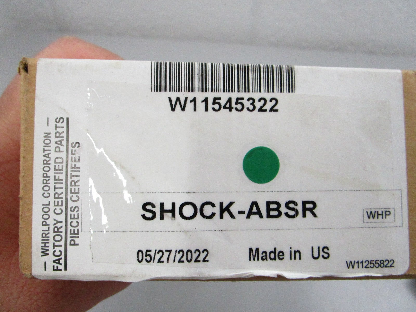 NEW OEM W11545322 Whirlpool Absorber Shock 0810