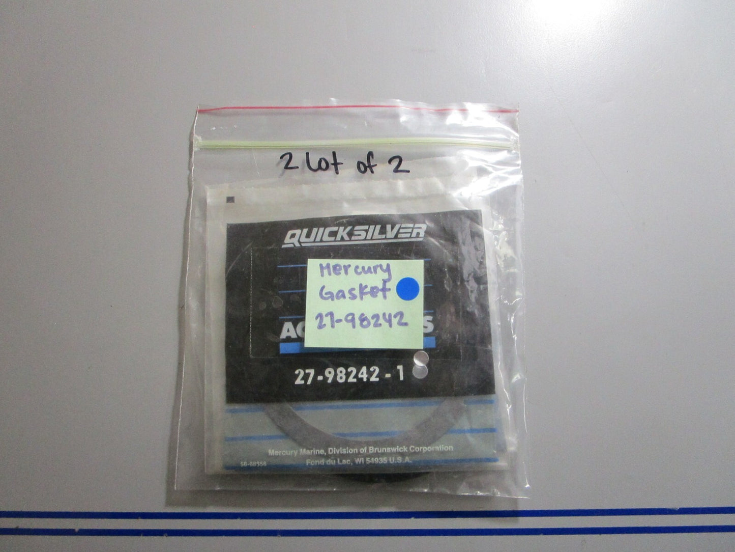 *NEW OEM* (LOT OF 2) 0810 Mercury Quicksilver Gasket 27-98242