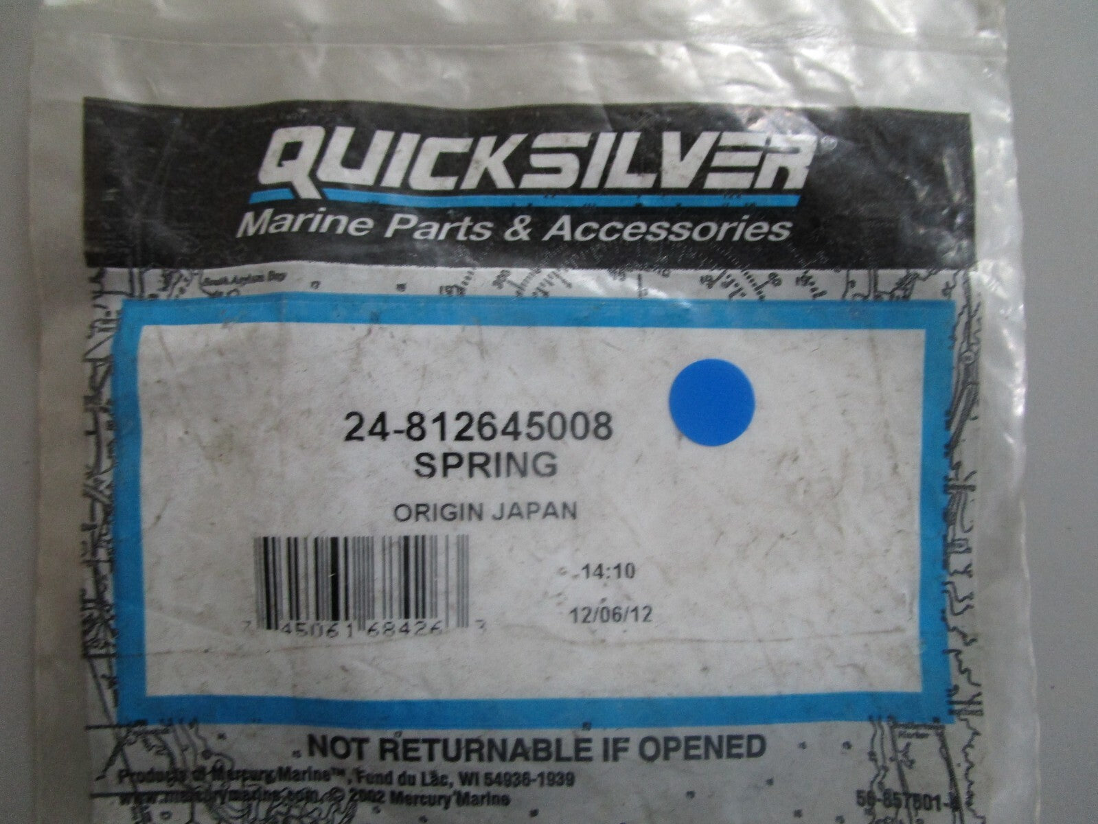 *NEW OEM* 0810 Mercury Quicksilver Spring 24-812645008