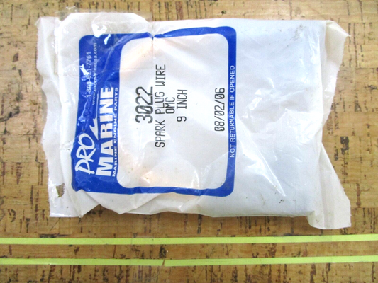 *NEW* 0750 Pro Marine 9inch SPARK PLUG WIRE 3022 Replaces 582365