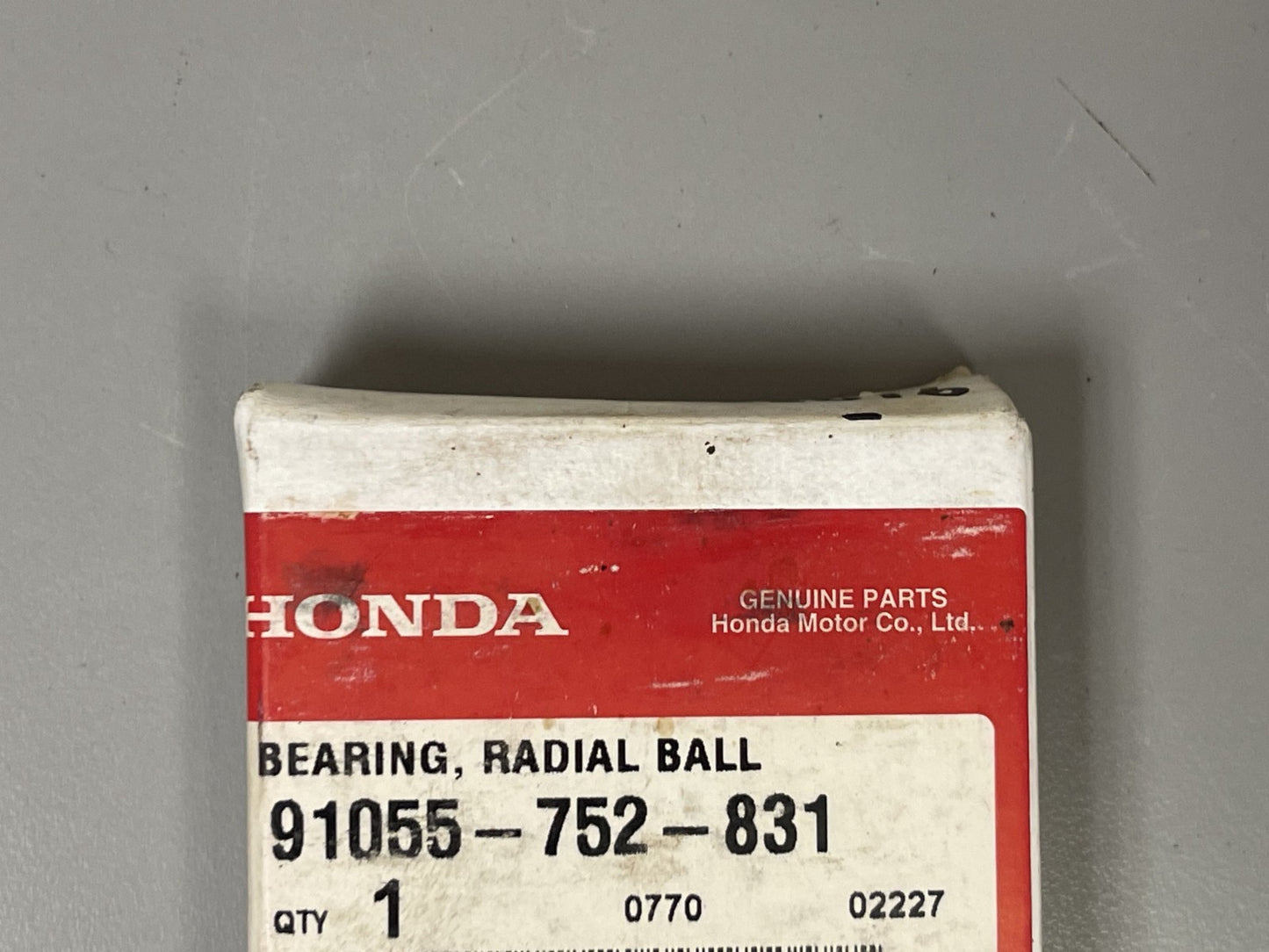 *NEW OEM* 0670 Honda Radial Ball Bearing 91055-752-831