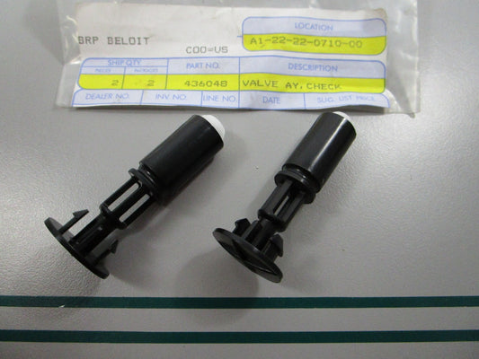 NEW OEM (LOT OF 2) 436048 0436048 OMC Johnson Evinrude Check Valve Assembly 0810