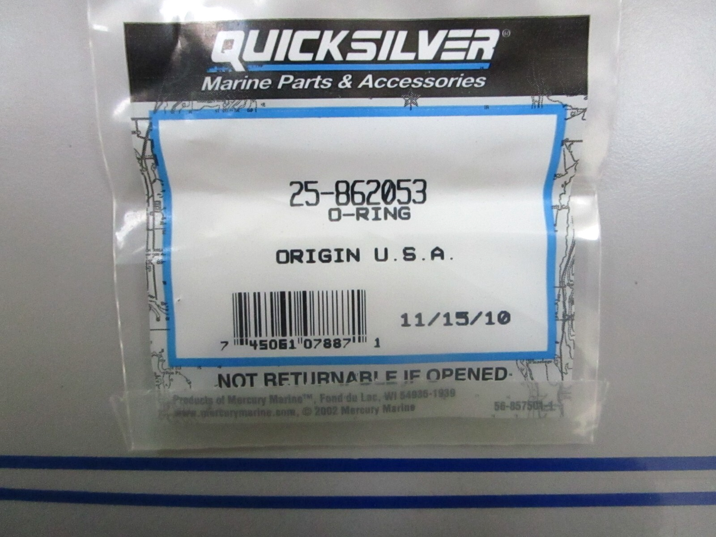 *NEW OEM* 0780 Mercury Quicksilver O-Ring 25-862053