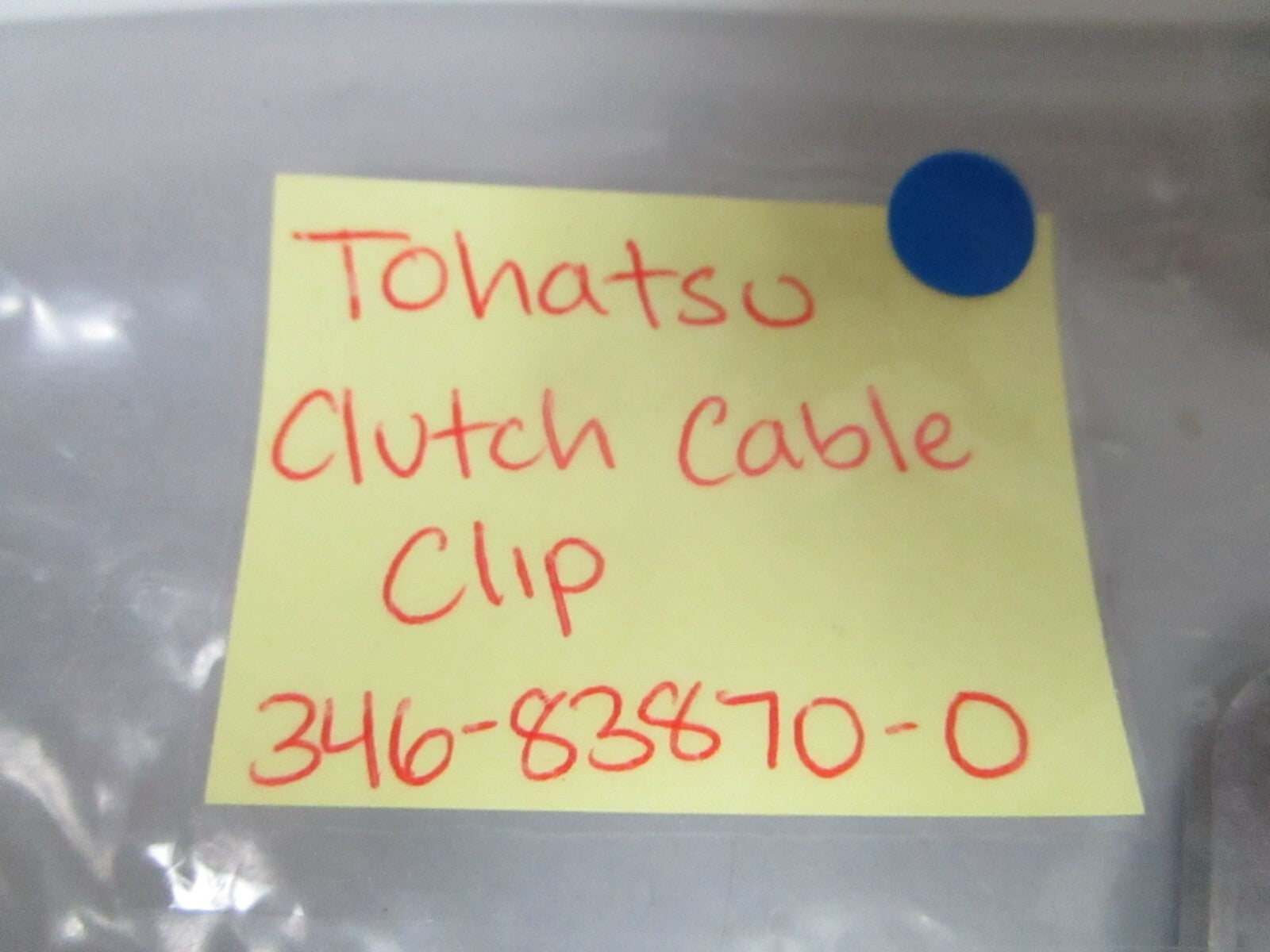 *NEW OEM* 0810 Tohatsu Clutch Cable Clip 346-83870-0 346838700