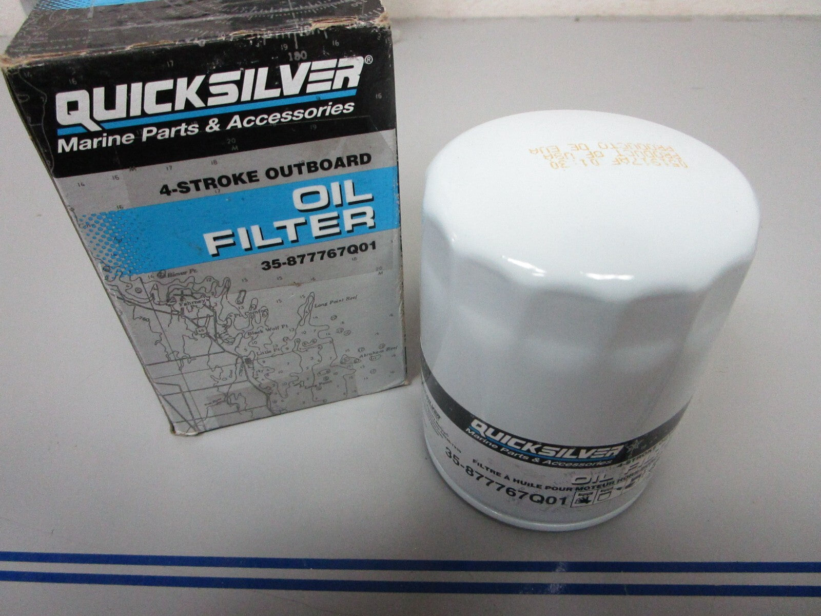 *NEW OEM* (LOT OF 2) 0720 Mercury Quicksilver Oil Filter 35-877767Q01