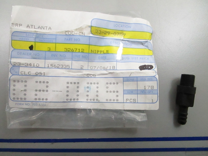 *NEW OEM* 0810 OMC Johnson Evinrude Nipple 326712 0326712