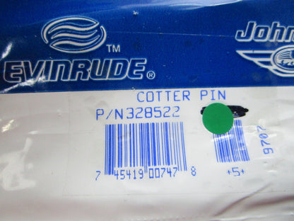 NEW OEM (LOT OF 5) 328522 0328522 OMC Johnson Evinrude Cotter Pin 0810