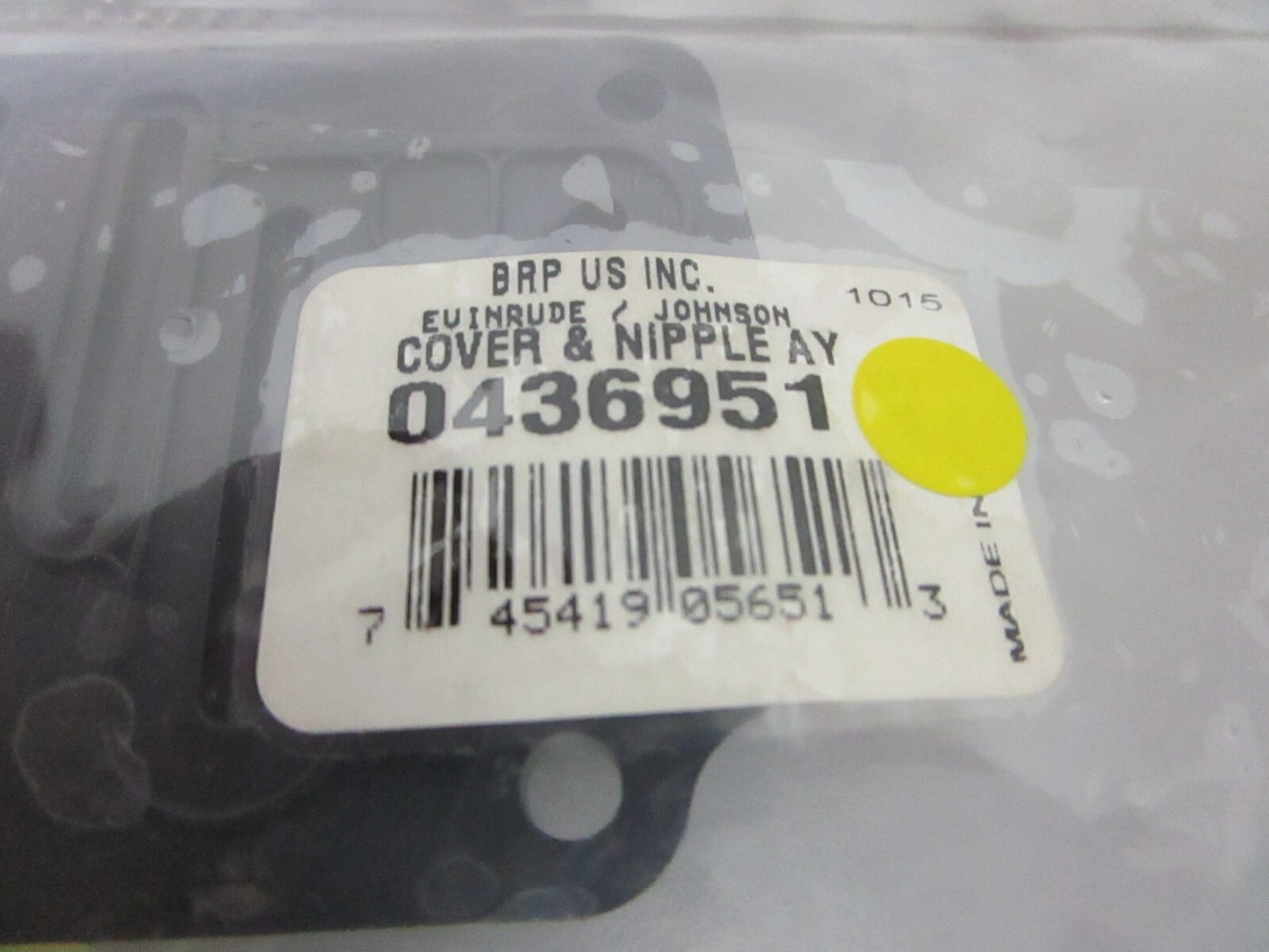 *NEW OEM* 0810 OMC Johnson Evinrude Cover & Nipple Assembly 436951 0436951