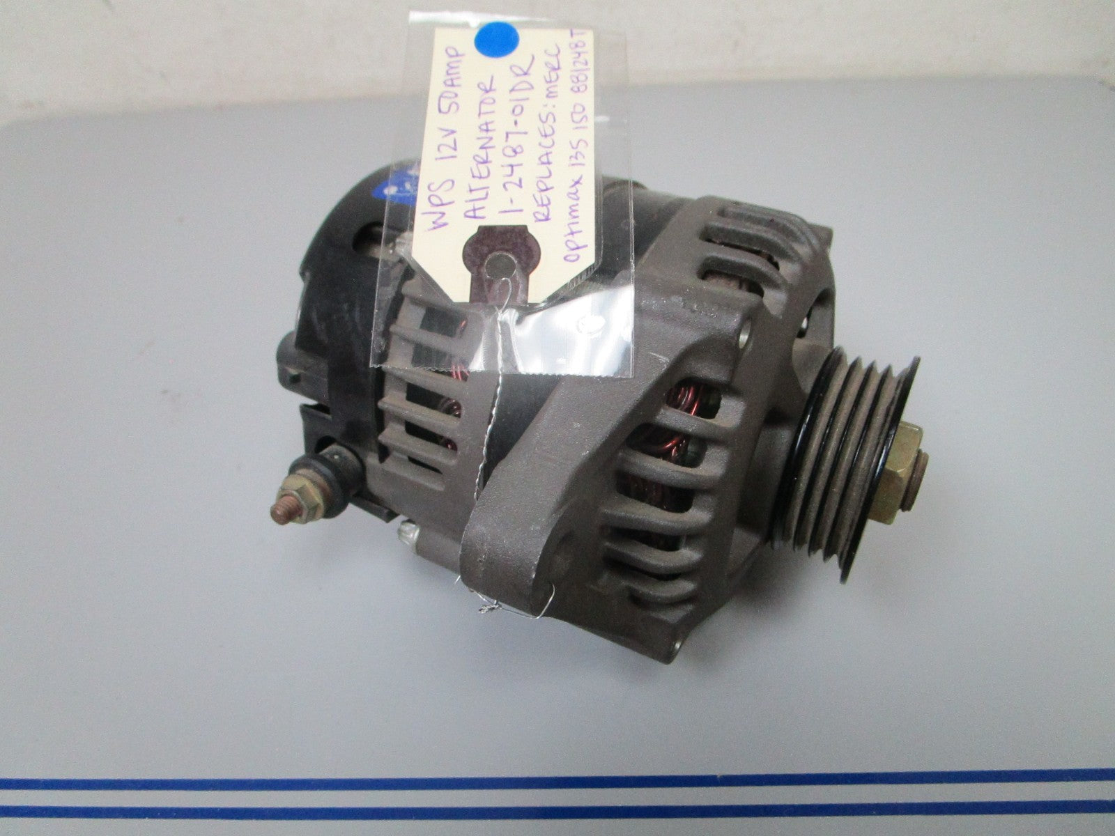 NEW 1-2487-01DR Replaces: Mercury Optimax 881248T  WPS 12V 50AMP Alternator 0720