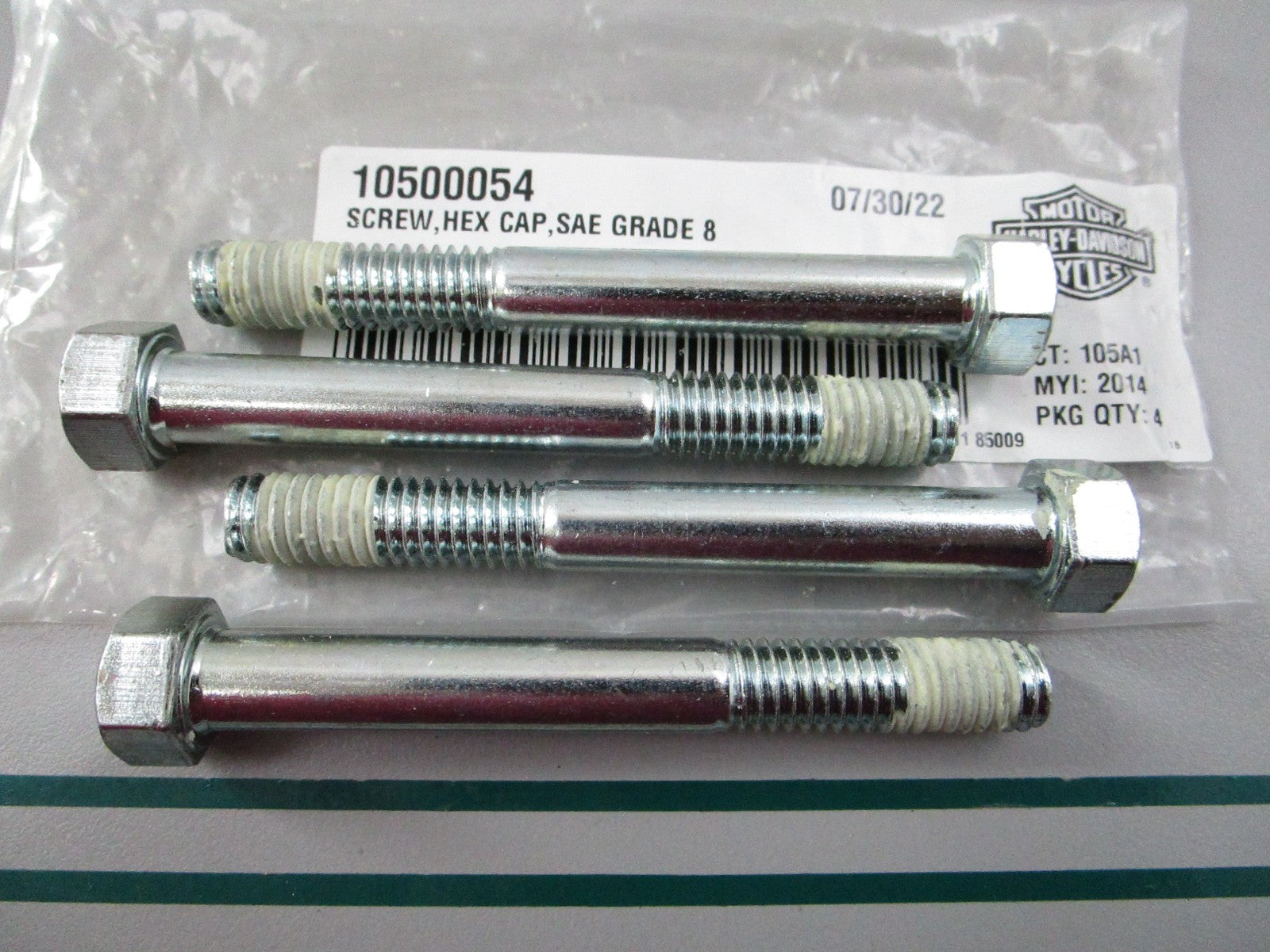 NEW OEM (LOT OF 4) 10500054 Harley Davidson Hex Cap Screw 0810