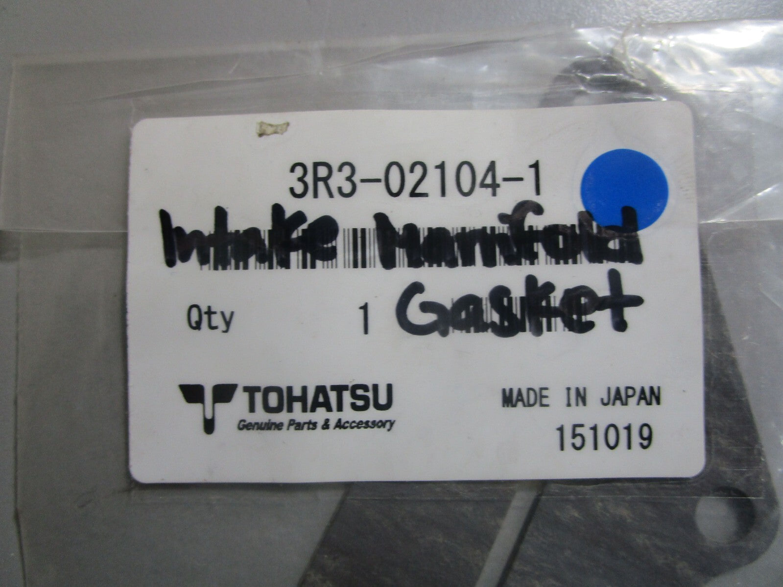 *NEW OEM* 0770 Nissan Tohatsu Intake Manifold Gasket 3R3-02104-1