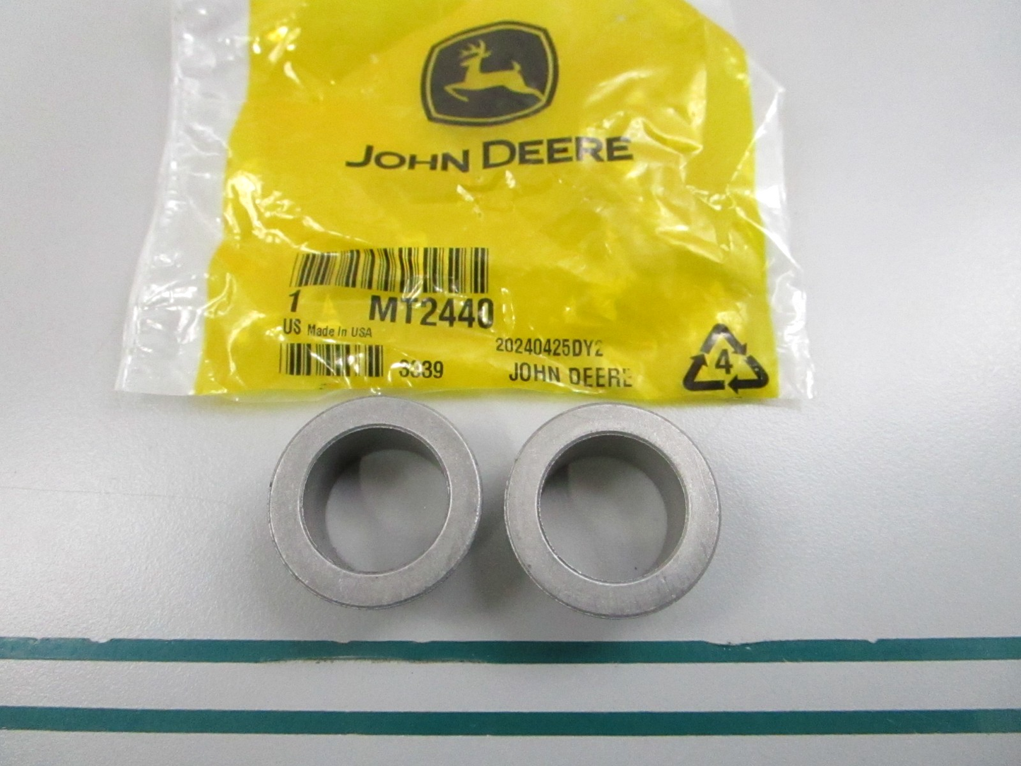 NEW OEM (LOT OF 2) MT2440 John Deere Pivot Bushing 0810