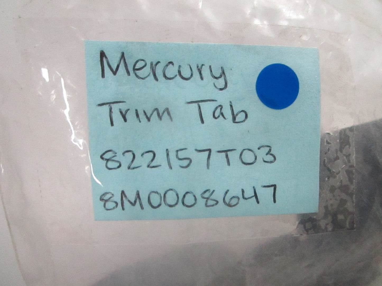 *NEW OEM* 0810 Mercury Quicksilver Trim Tab 822157T03 8M0008647