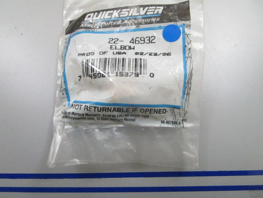 *NEW OEM* 0810 Mercury Quicksilver Elbow 22-46932