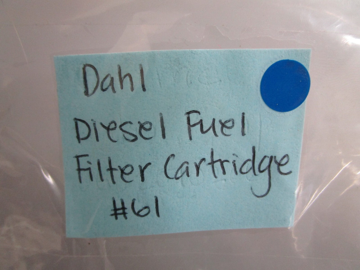 *NEW* 0810 Dahl Diesel Fuel Filter Cartridge #61