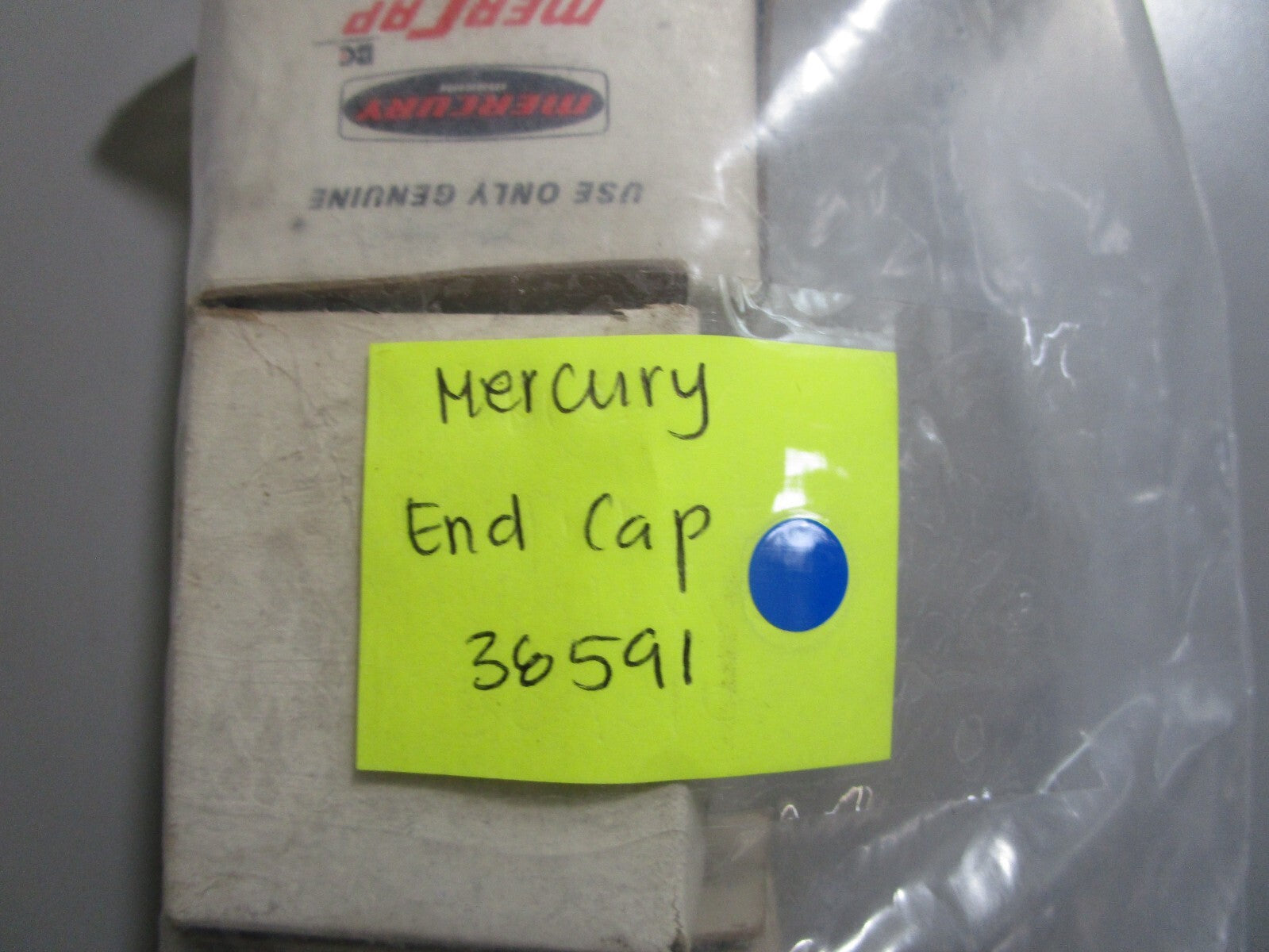 *NEW OEM* 0810 Mercury Quicksilver End Cap 38591