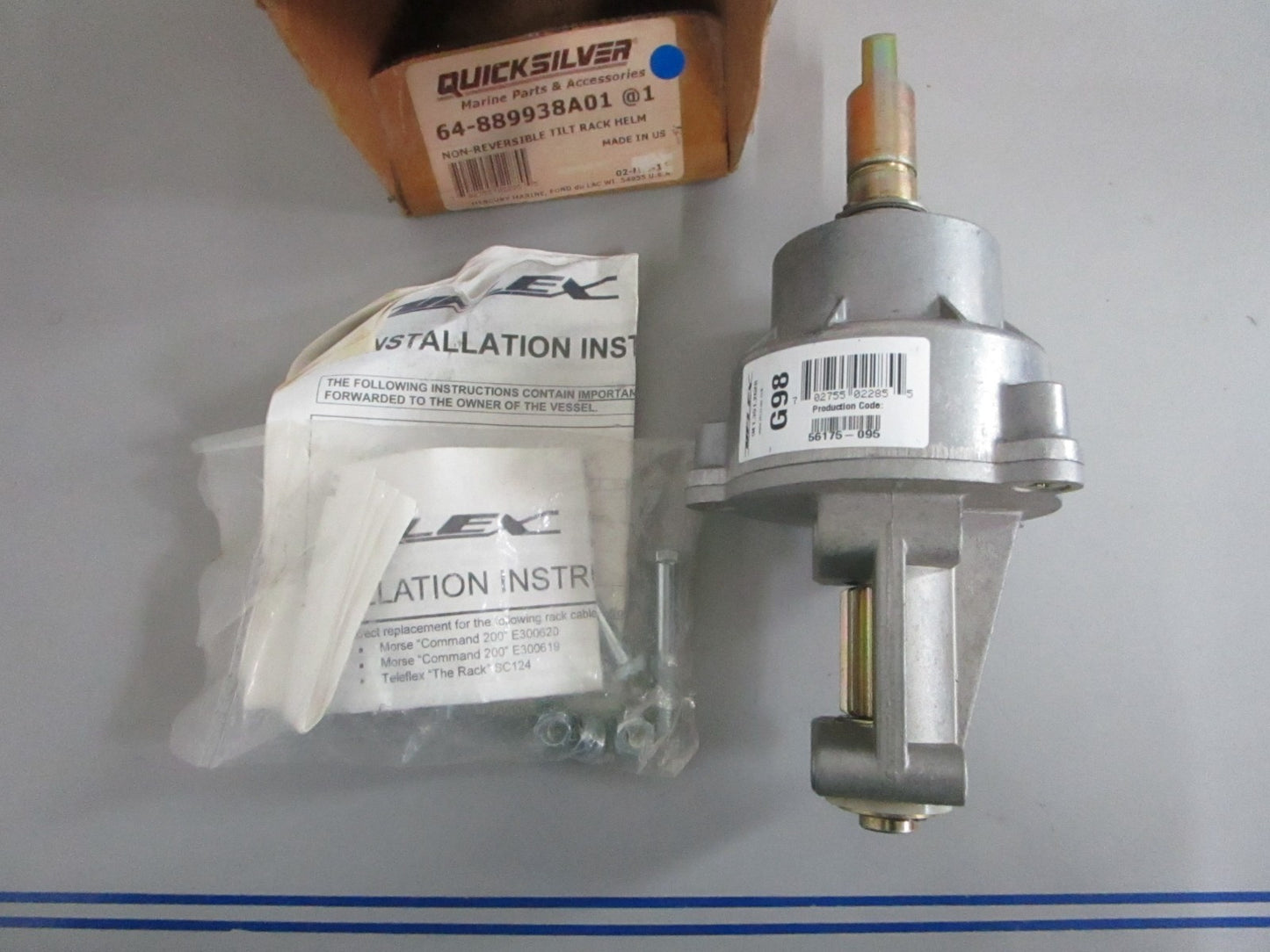 NEW OEM 64-889938A01 Mercury Quicksilver Non-Reversible Tilt Rack Helm 0820