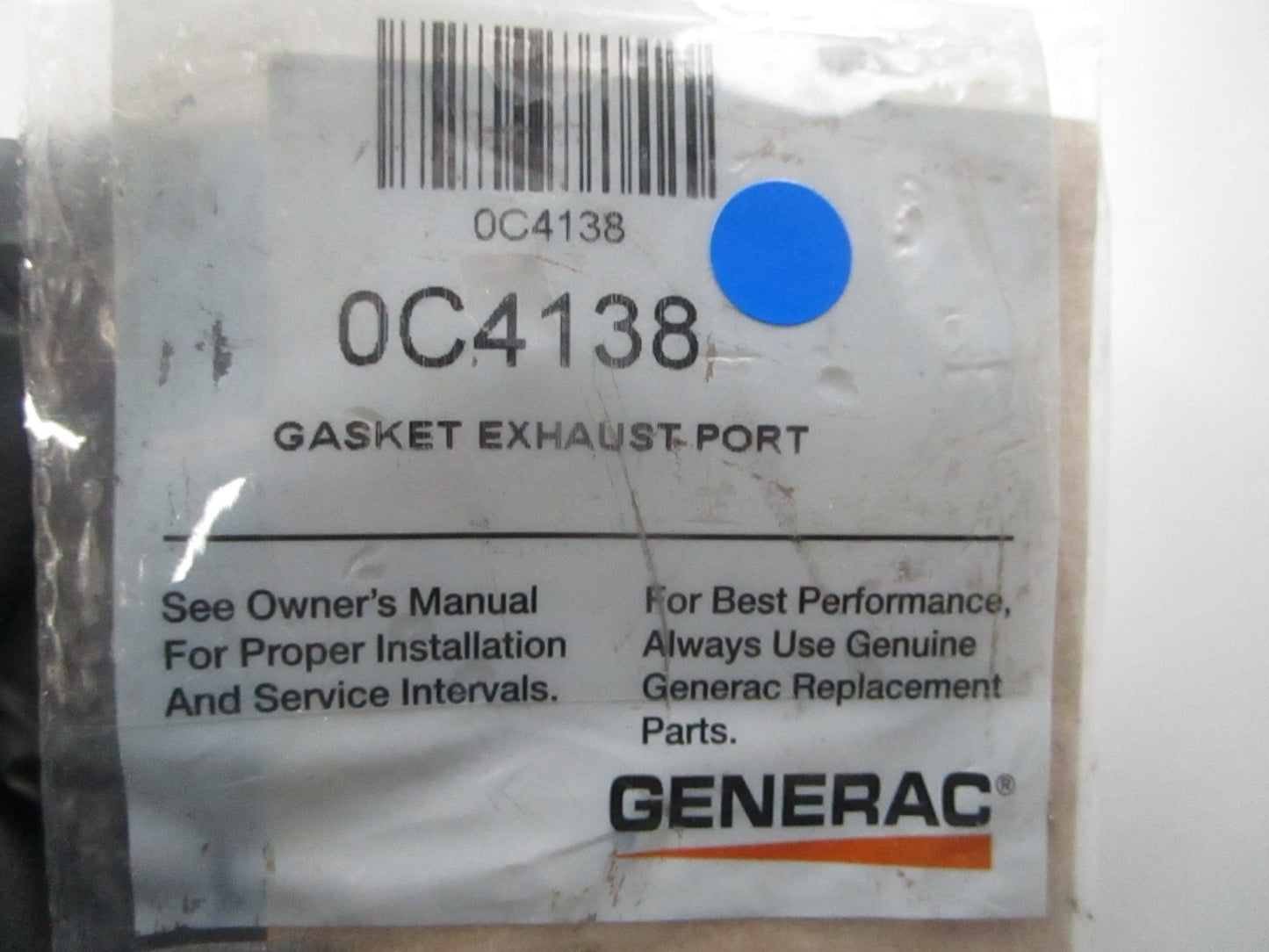 *NEW OEM* 0810 Generac Exhaust Port Gasket 0C4138