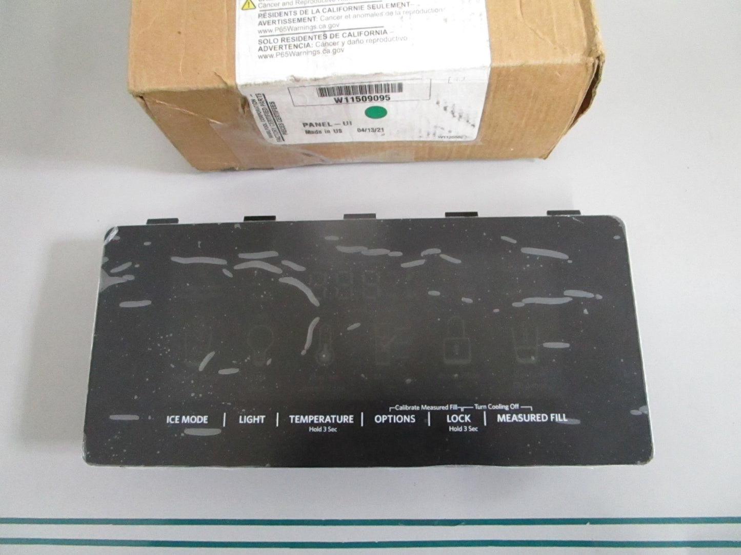 Whirlpool NEW OEM Refrigerator UI Control Panel W11509095 NOS Genuine Part 0820