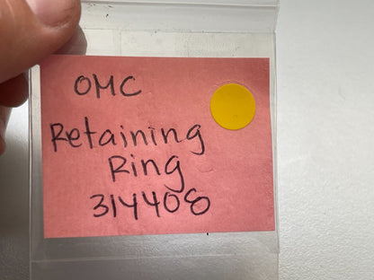 *NEW OEM* (LOT OF 2) 0810 OMC Johnson Evinrude Retaining Ring 314408 0314408