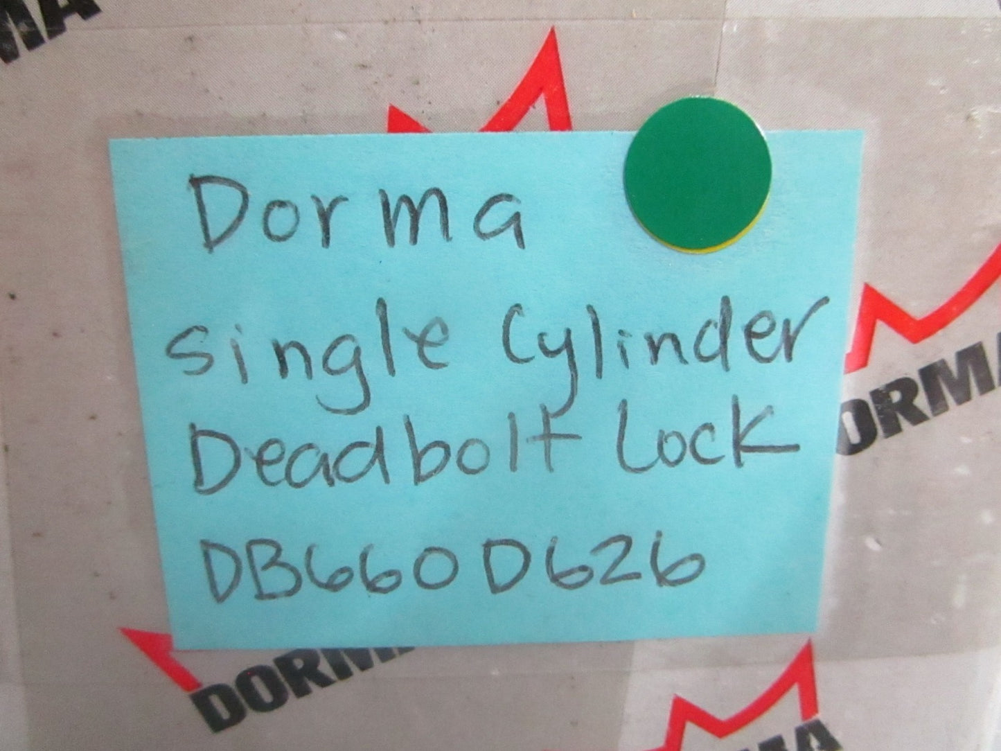 NEW OEM DB660D626 Dorma Single Cylinder Deadbolt Lock 0820