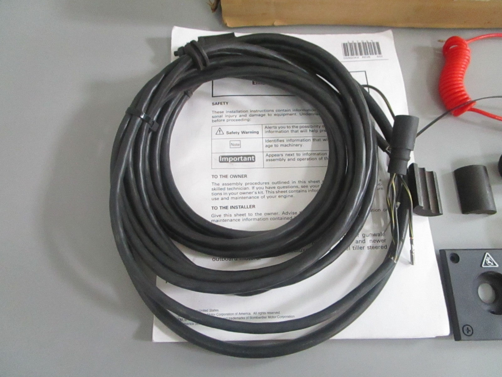 NEW OEM 175949 0175949 OMC Johnson Evinrude Emergency Stop Switch 0820