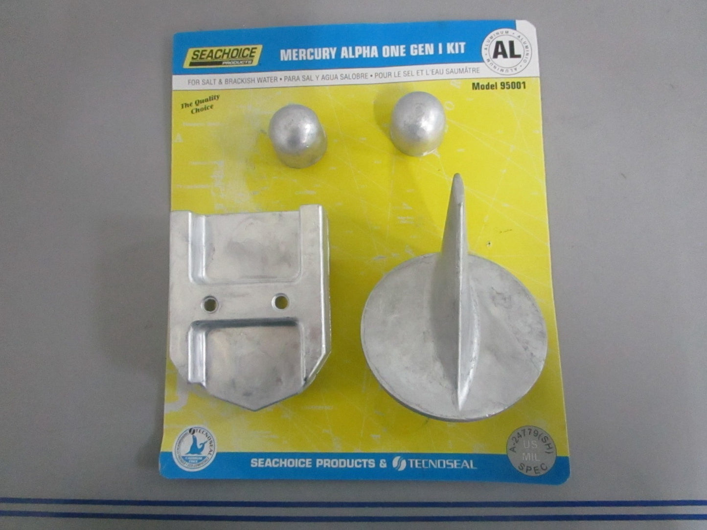 NEW 95001 Seachoice Alpha I Gen I Anode Kit For: Mercury 0820
