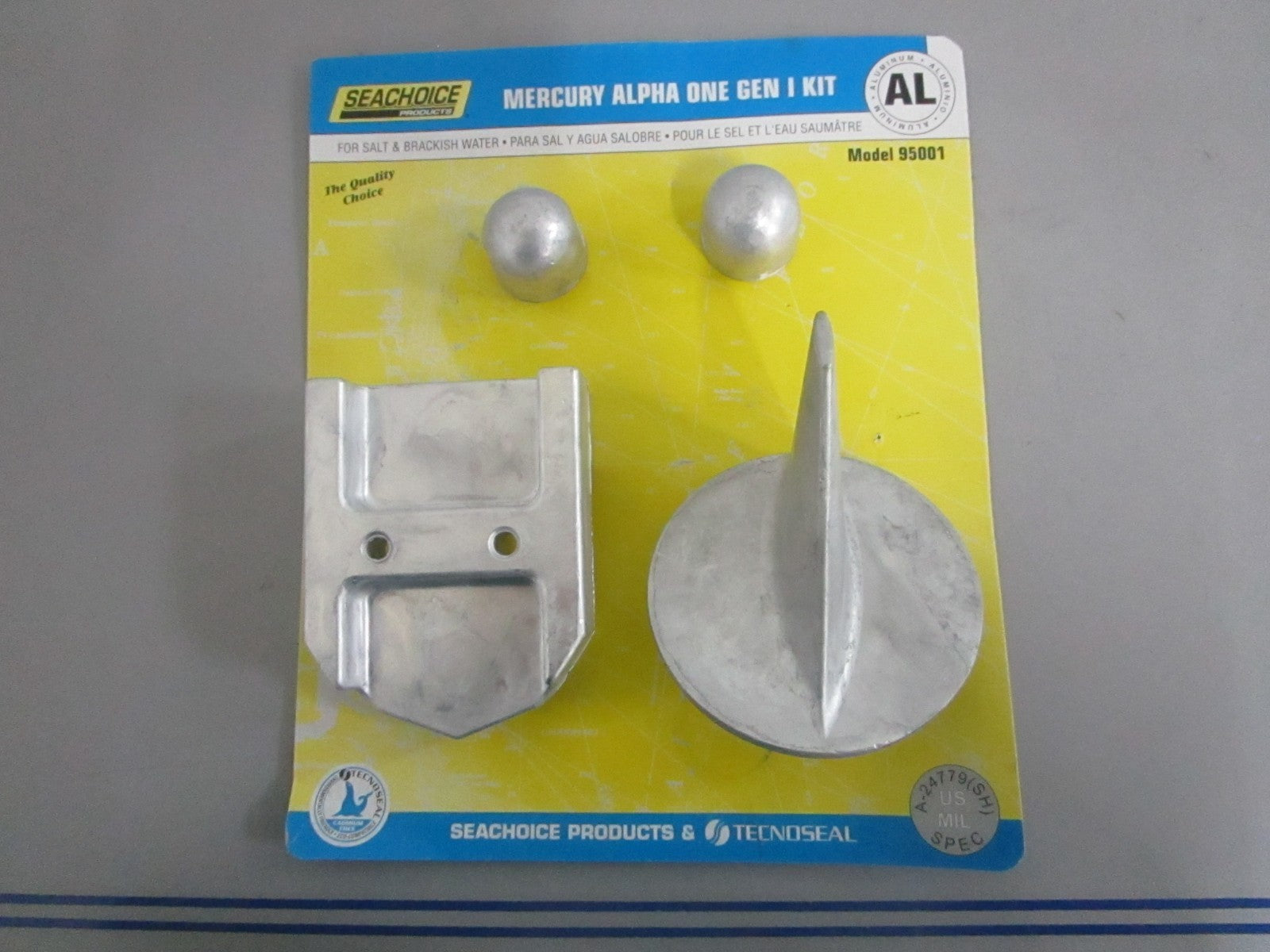 NEW 95001 Seachoice Alpha I Gen I Anode Kit For: Mercury 0820