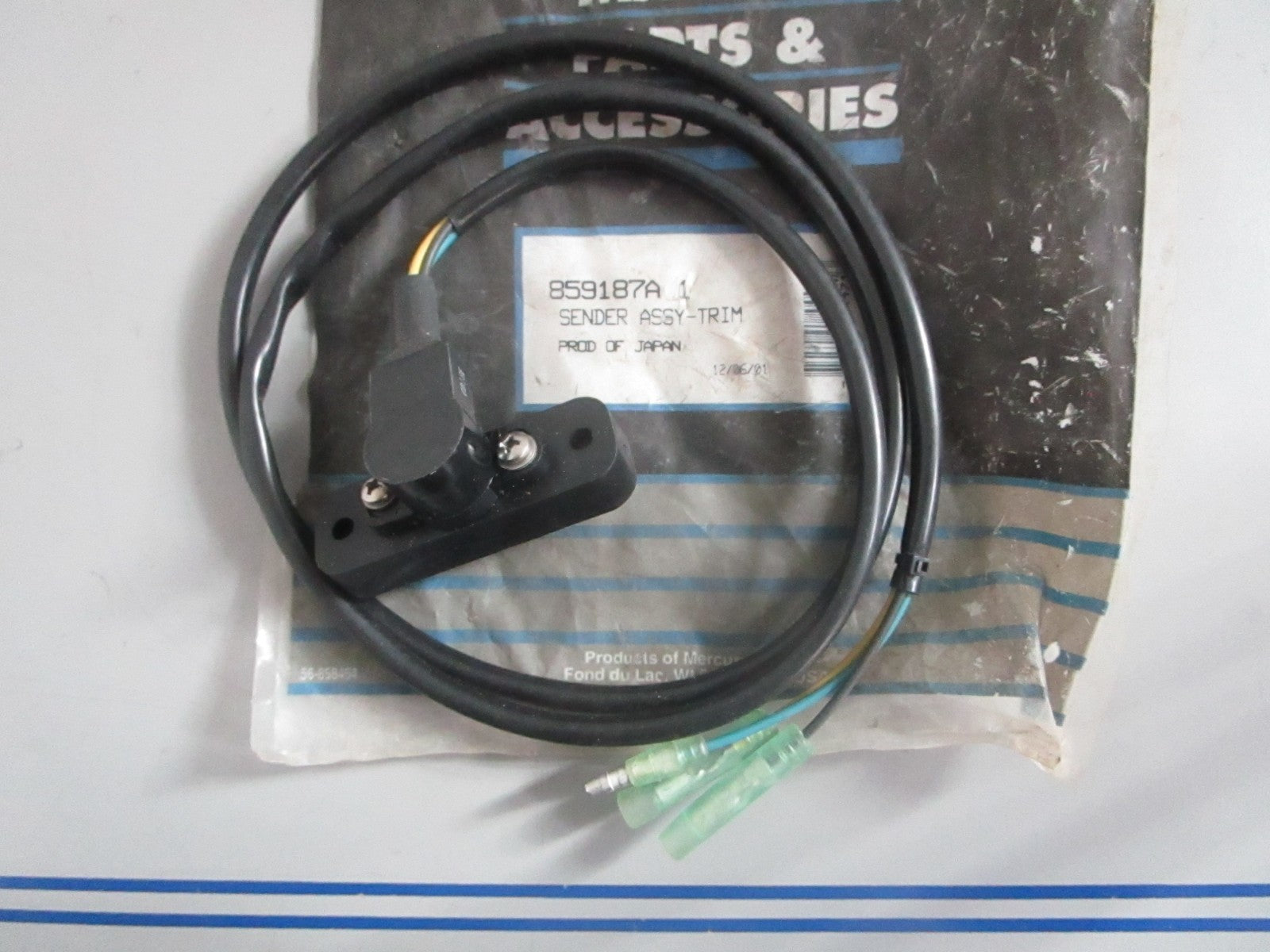 NEW OEM 859187A1 Mercury Quicksilver Trim Sender Assy 0820
