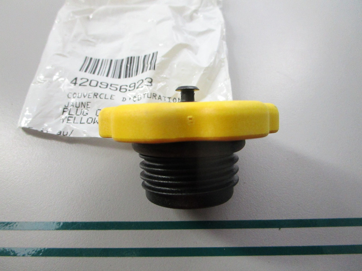 NEW 420956923 Ski-Doo Yellow Plug Cover 0810