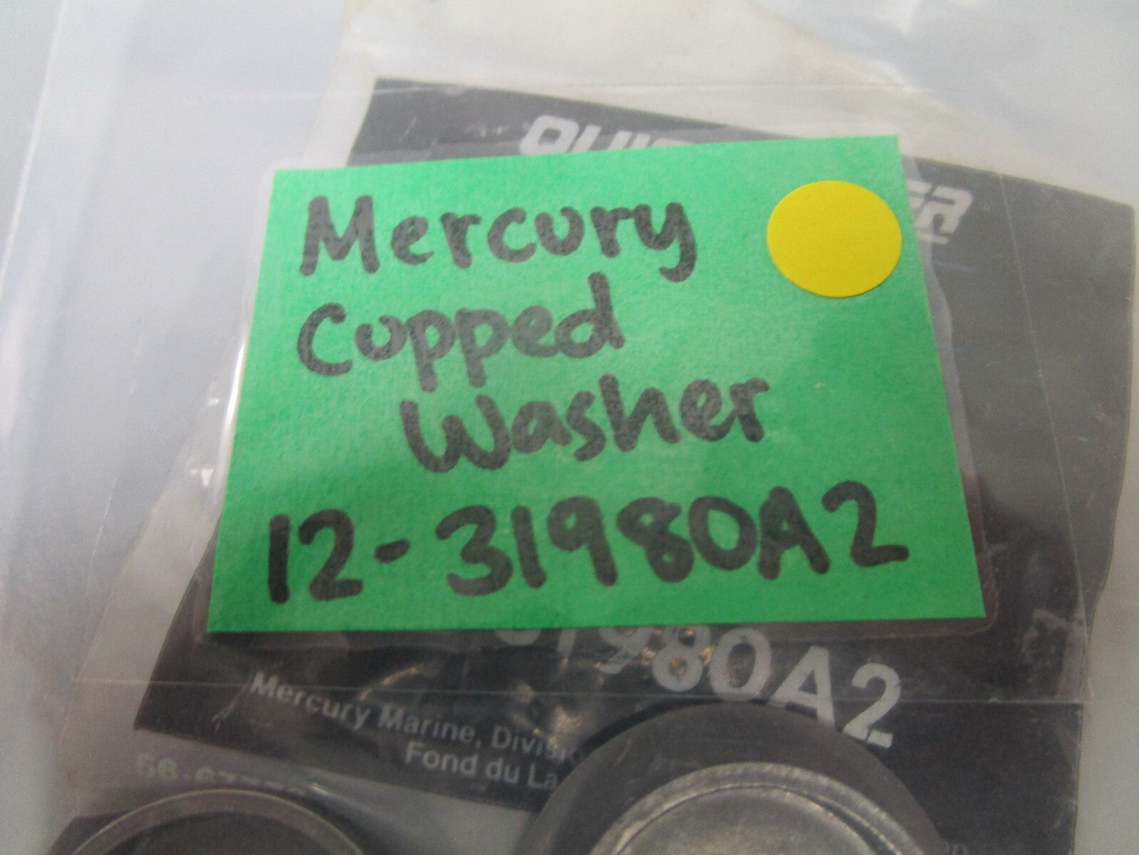 *NEW OEM* (LOT OF 2) 0810 Mercury Quicksilver Cupped Washer 12-31980A2