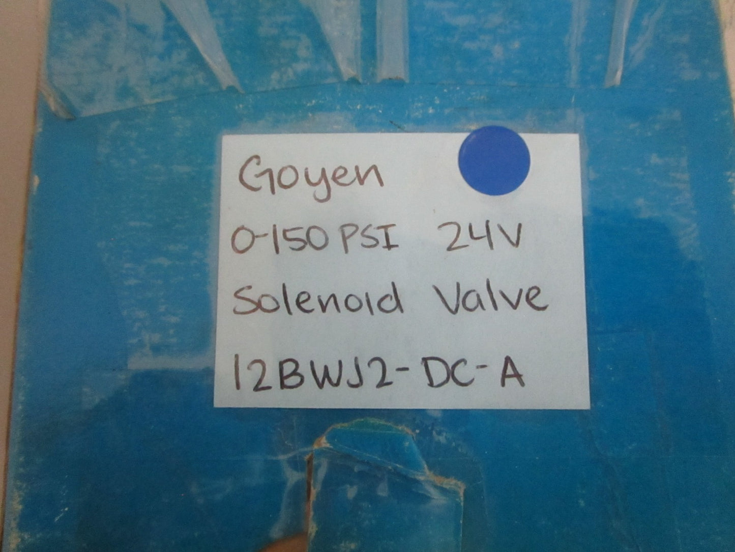 *NEW OEM* 0820 Goyen Industrial 0-150PSI 24V Solenoid Valve 12BWJ2-DC-A
