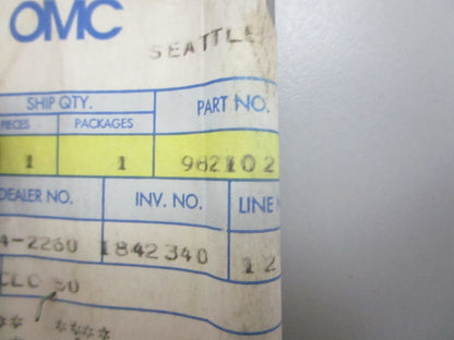 *NEW OEM* 0820 OMC Johnson Evinrude Push Rod Ay 982102 0982102