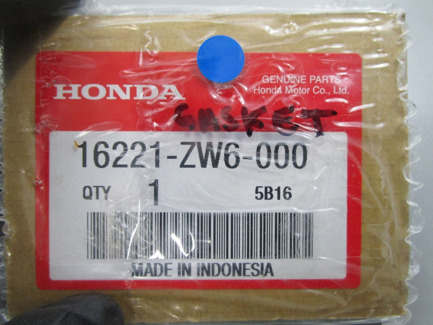 *NEW OEM* 0810 Honda Gasket 16221-ZW6-000