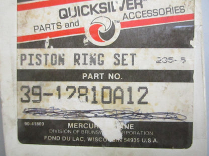 *NEW OEM* 0820 Mercury Quicksilver 12 Piston Ring Set 39-12810A12