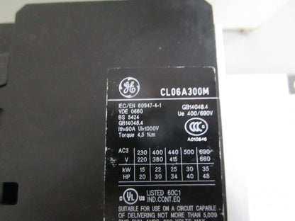 GE CL06A311MJ IEC Contactor 3P 48A 30HP 460V 120V Coil NOS NEW OEM 0820