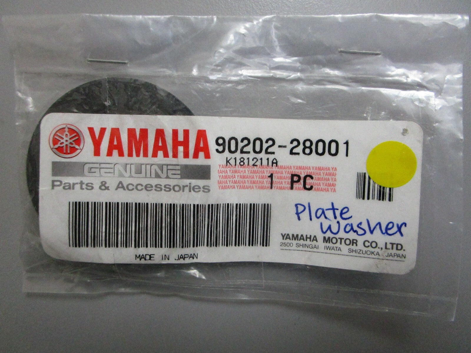 *NEW OEM* 0750 Yamaha PLATE WASHER 90202-28001