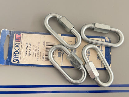 *NEW* (LOT OF 4) 0810 Sea-Dog Galvanized Quick Link 158006-1