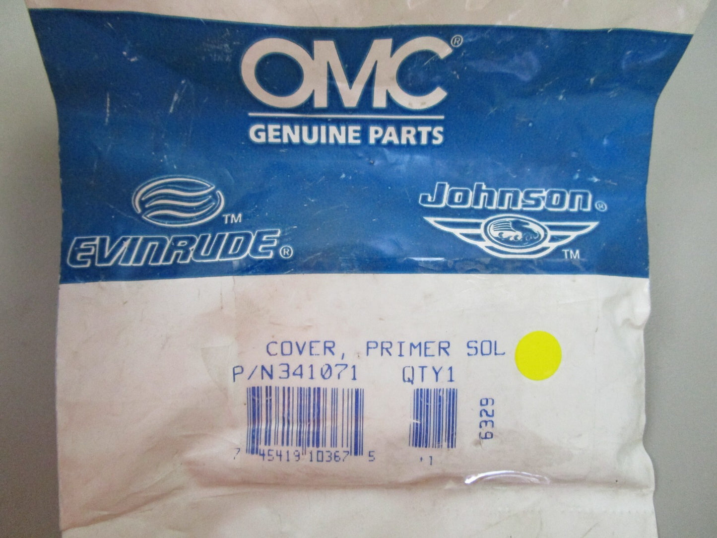 *NEW OEM* 0810 OMC Johnson Evinrude Primer Solenoid Cover 341071 0341071