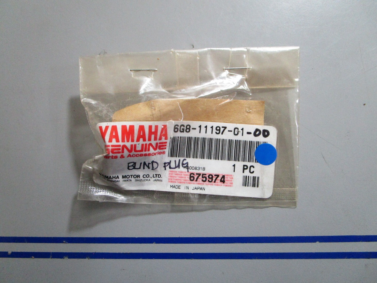 *NEW OEM* 0810 Yamaha Blind Plug 6G8-11197-01-00
