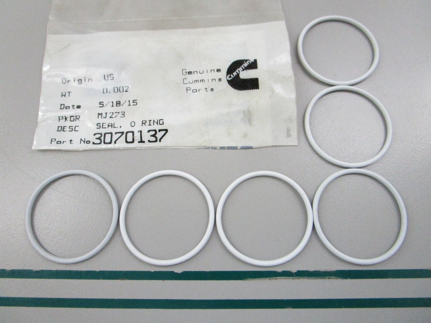 NEW OEM (LOT OF 6) 3070137 Cummins O-Ring Seal 0810